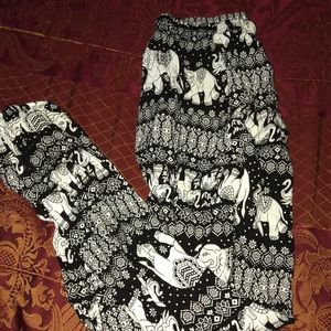 Elephant printed pants
